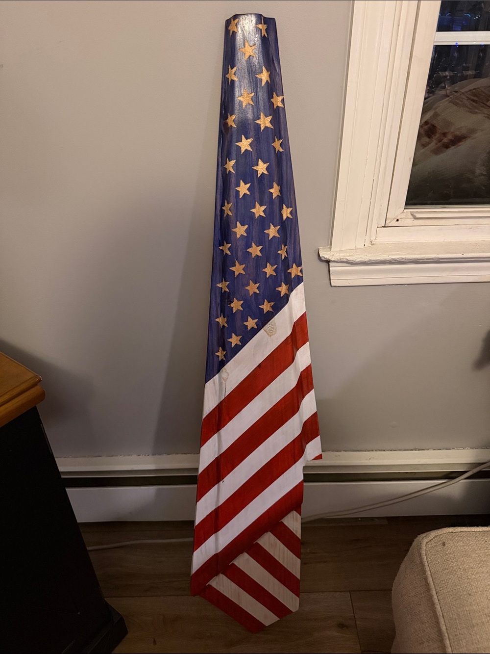 American Flag Decorative Wall Decor- Red, White & Blue